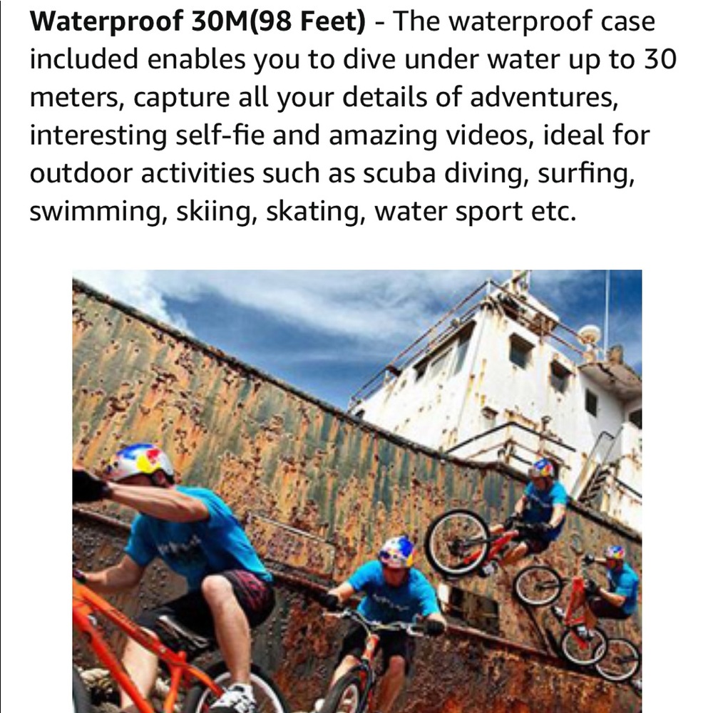 WiFi Action Waterproof Camera - 1080P - Picture 8 of 12